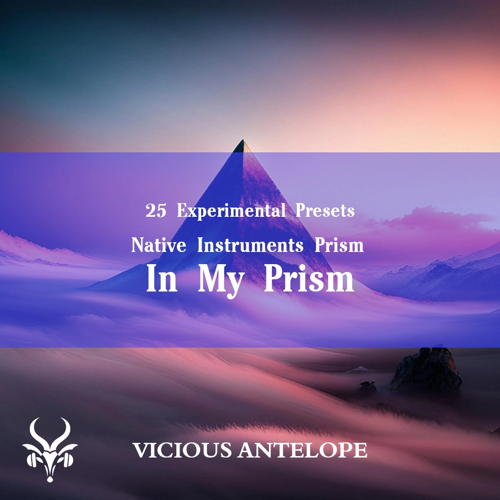 In My Prism preset pack cover artwork for Native Instruments Prism – Vicious Antelope
