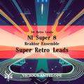 Super Retro Leads preset pack cover artwork for Native Instruments Super 8 – Vicious Antelope