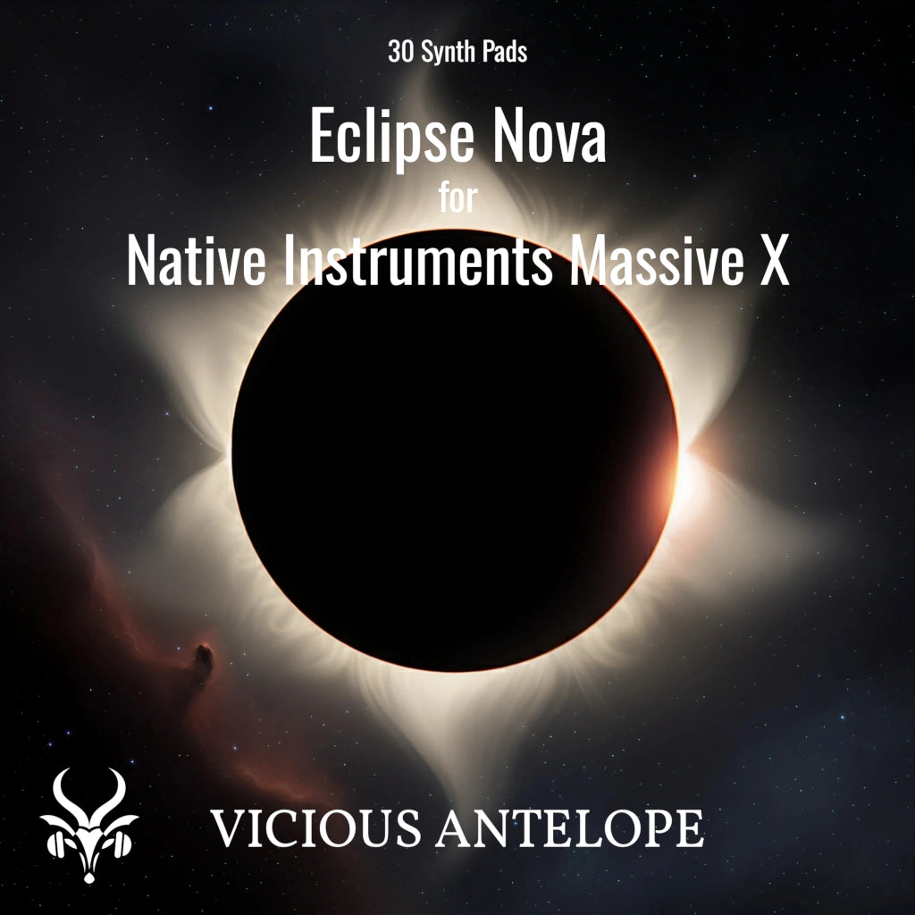 Eclipse Nova preset pack cover artwork for Massive X – Vicious Antelope