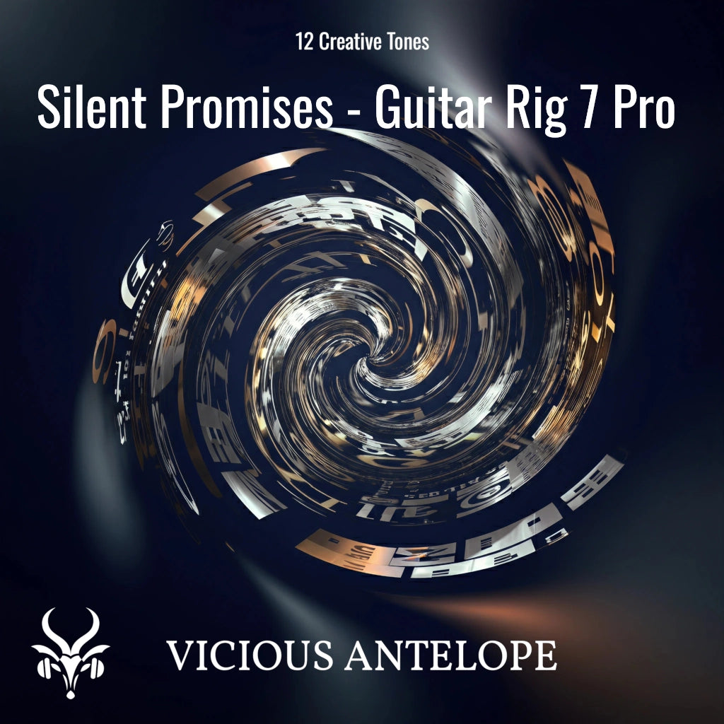 Silent Promises guitar pack cover artwork for Guitar Rig 7 Pro – Vicious Antelope