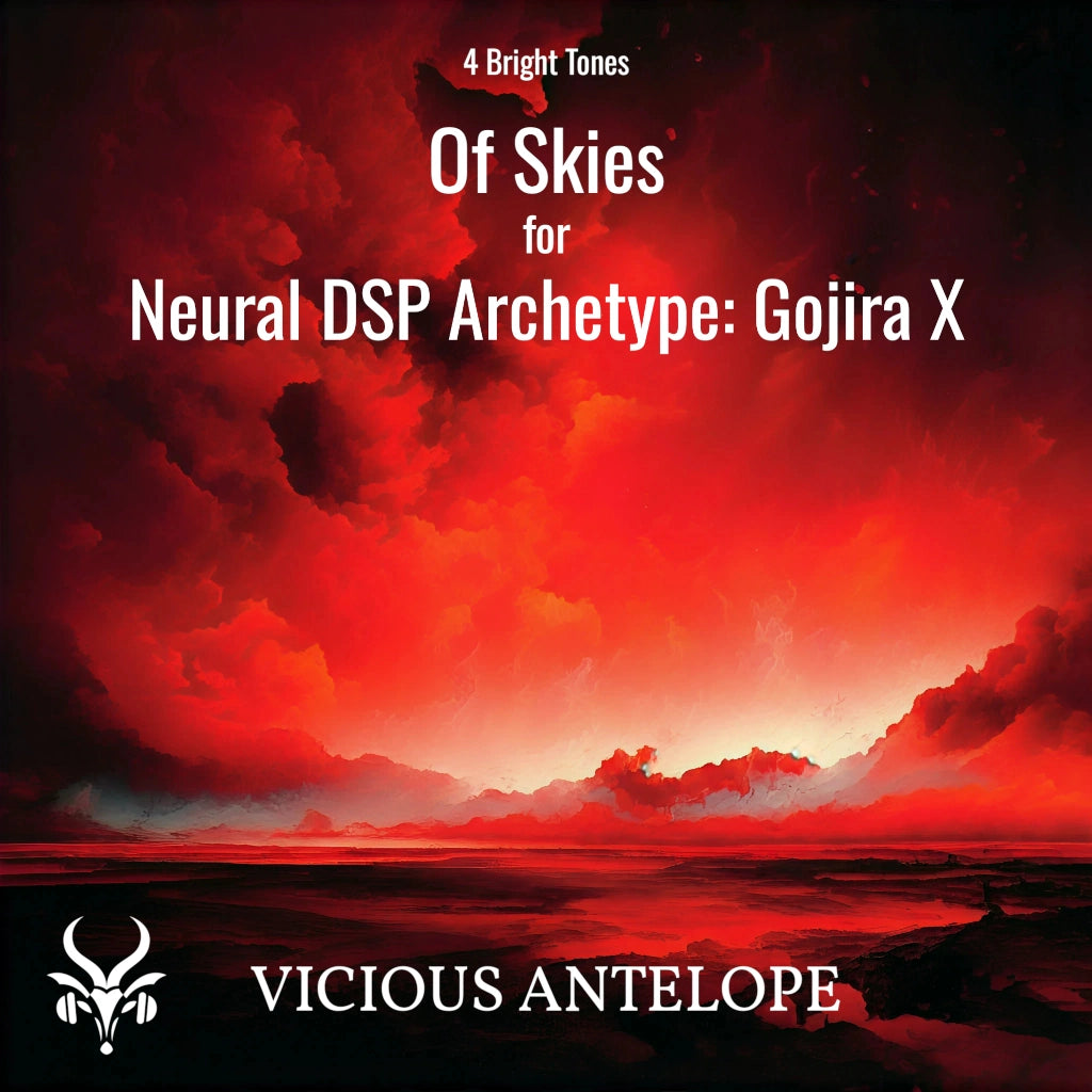 Of Skies guitar pack cover artwork for Neural DSP – Vicious Antelope