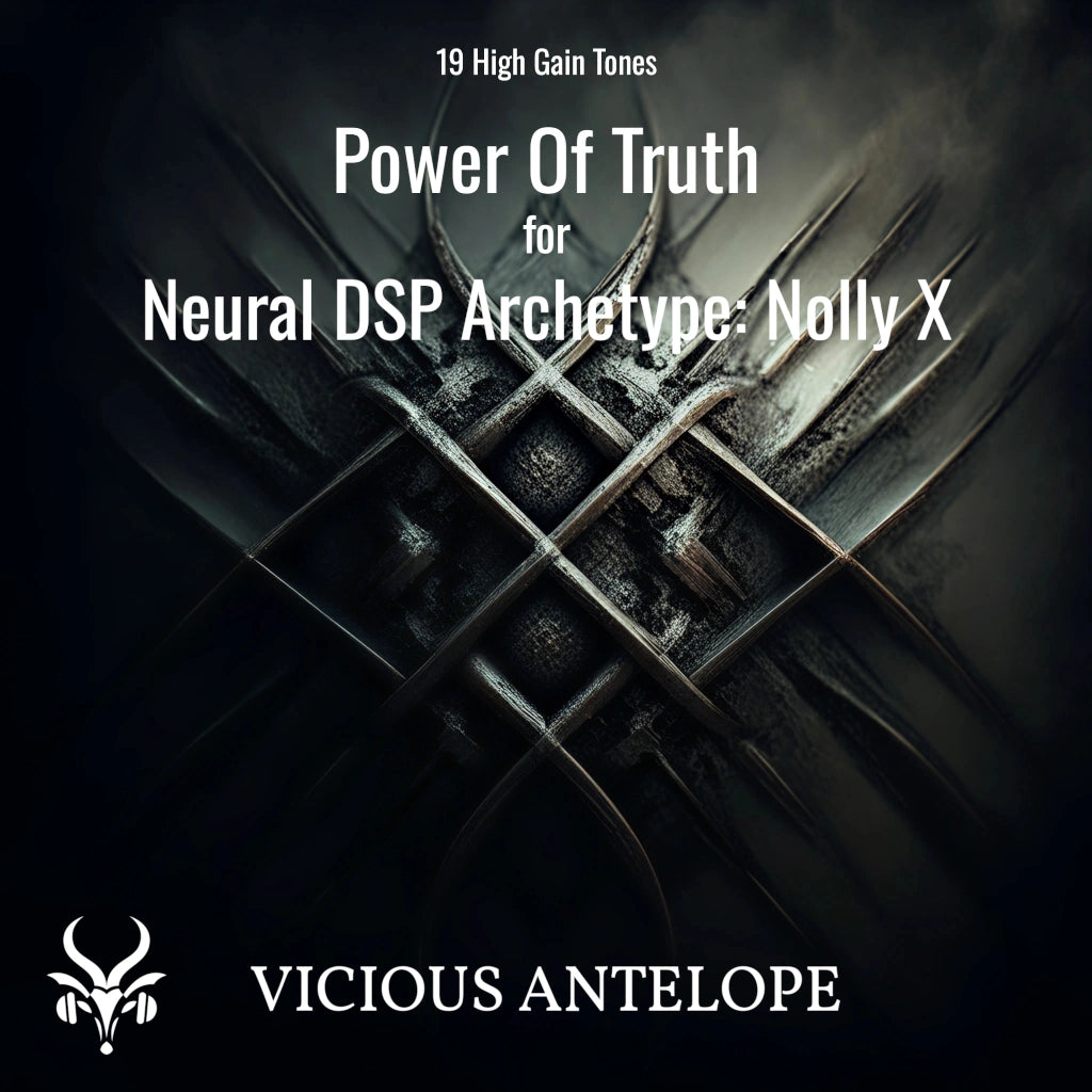 Power Of Truth guitar pack cover artwork for Neural DSP – Vicious Antelope