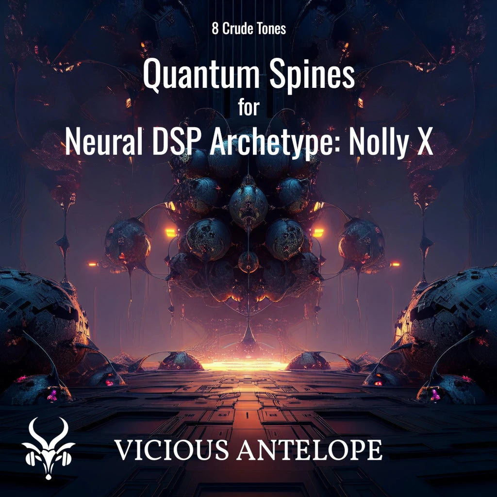 Quantum Spines guitar pack cover artwork for Neural DSP – Vicious Antelope