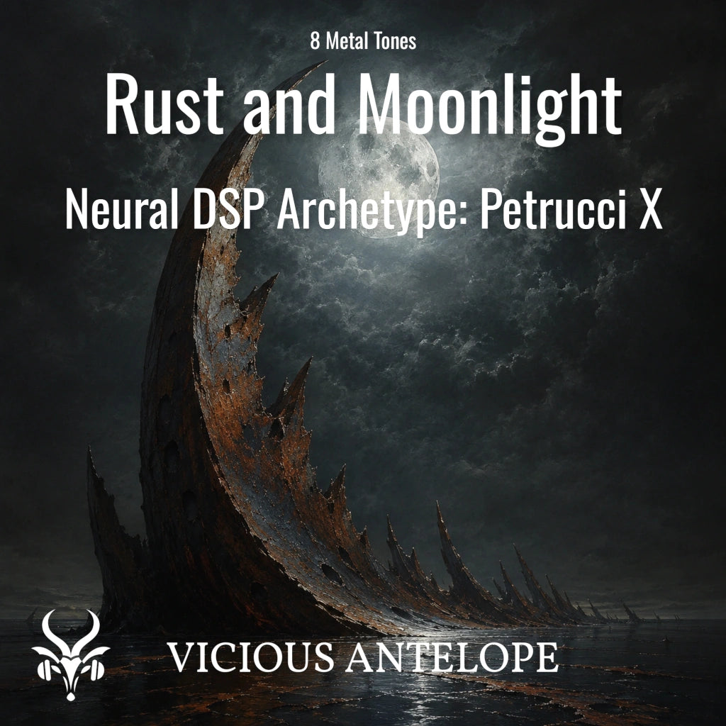 Neural DSP Petrucci X metal preset pack artwork Rust and Moonlight