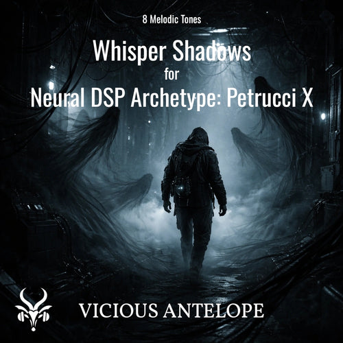 Whisper Shadows guitar pack cover artwork for Neural DSP – Vicious Antelope