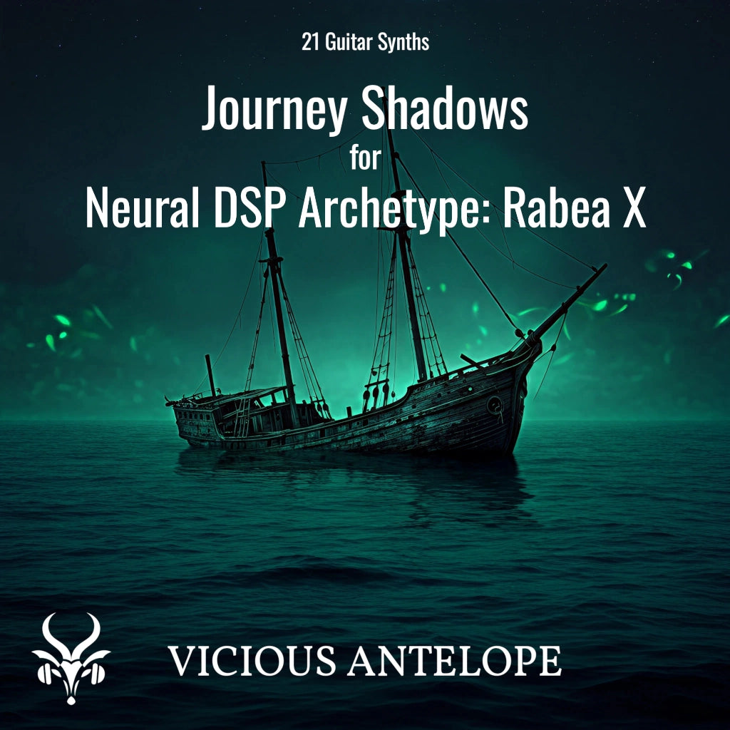 Journey Shadows guitar pack cover artwork for Neural DSP – Vicious Antelope