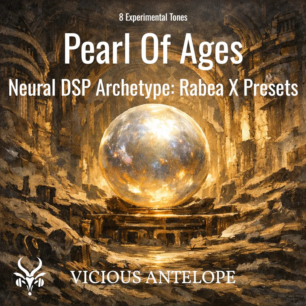 Pearl Of Ages guitar pack cover artwork for Neural DSP – Vicious Antelope