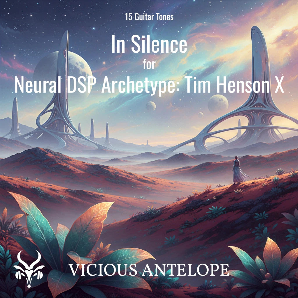 In Silence guitar pack cover artwork for Neural DSP – Vicious Antelope