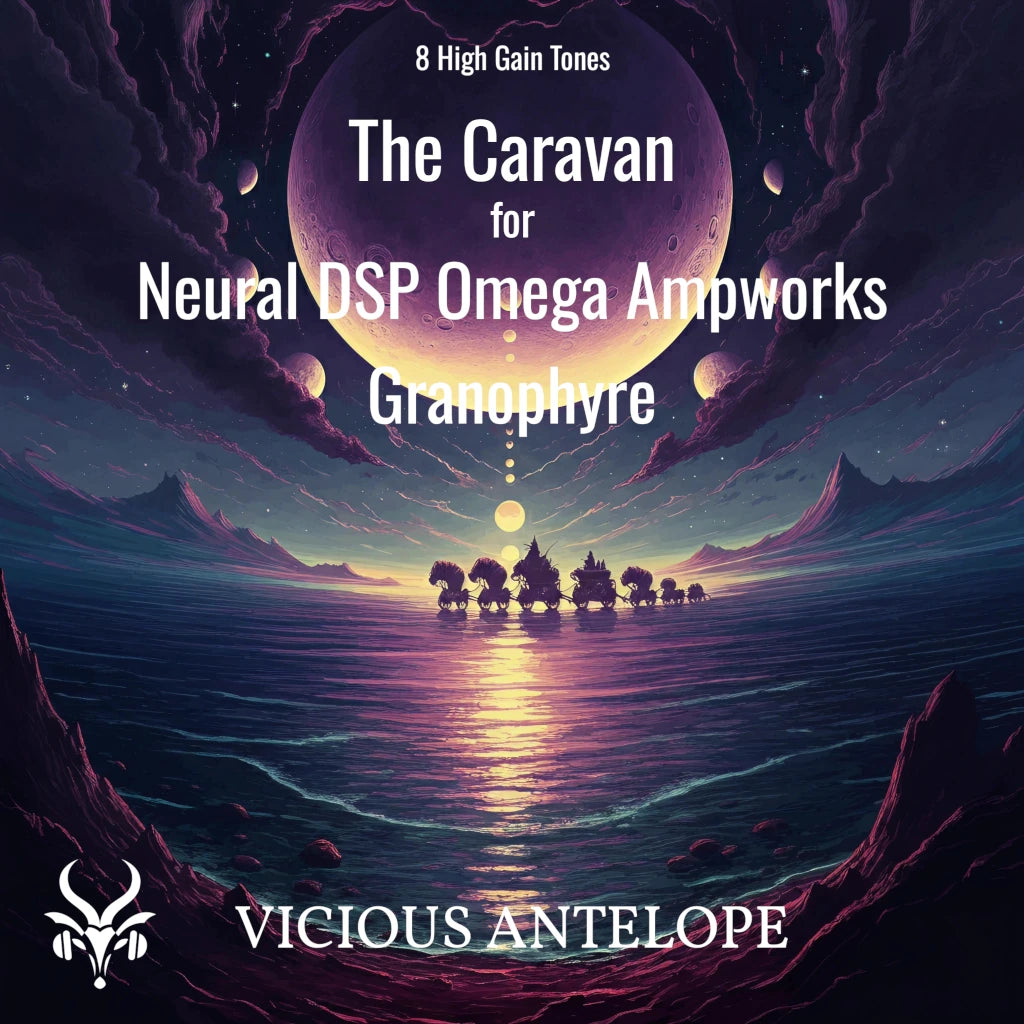 The Caravan guitar pack cover artwork for Neural DSP – Vicious Antelope