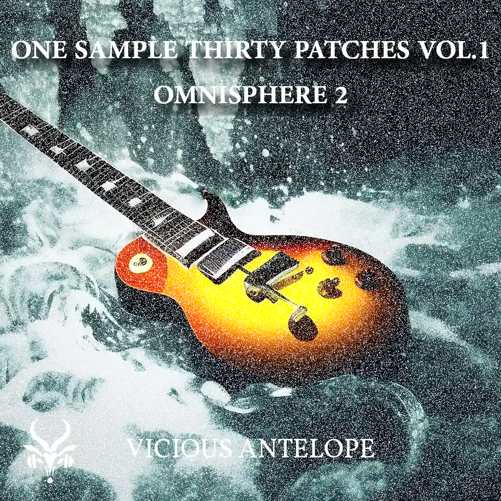 ONE SAMPLE THIRTY PATCHES VOL.1 preset library cover artwork for Omnisphere 3 – Vicious Antelope