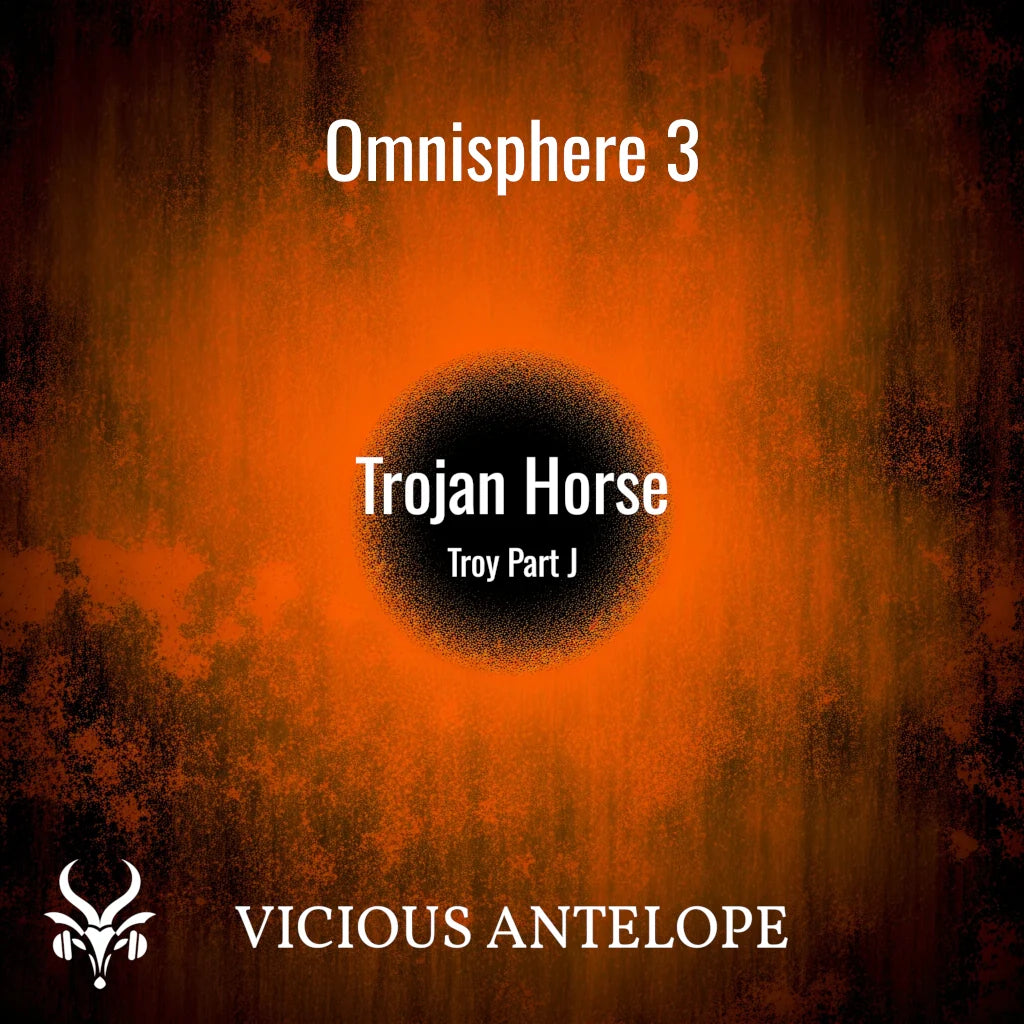 Omnisphere 3 Trojan Horse cinematic lead presets soundbank artwork