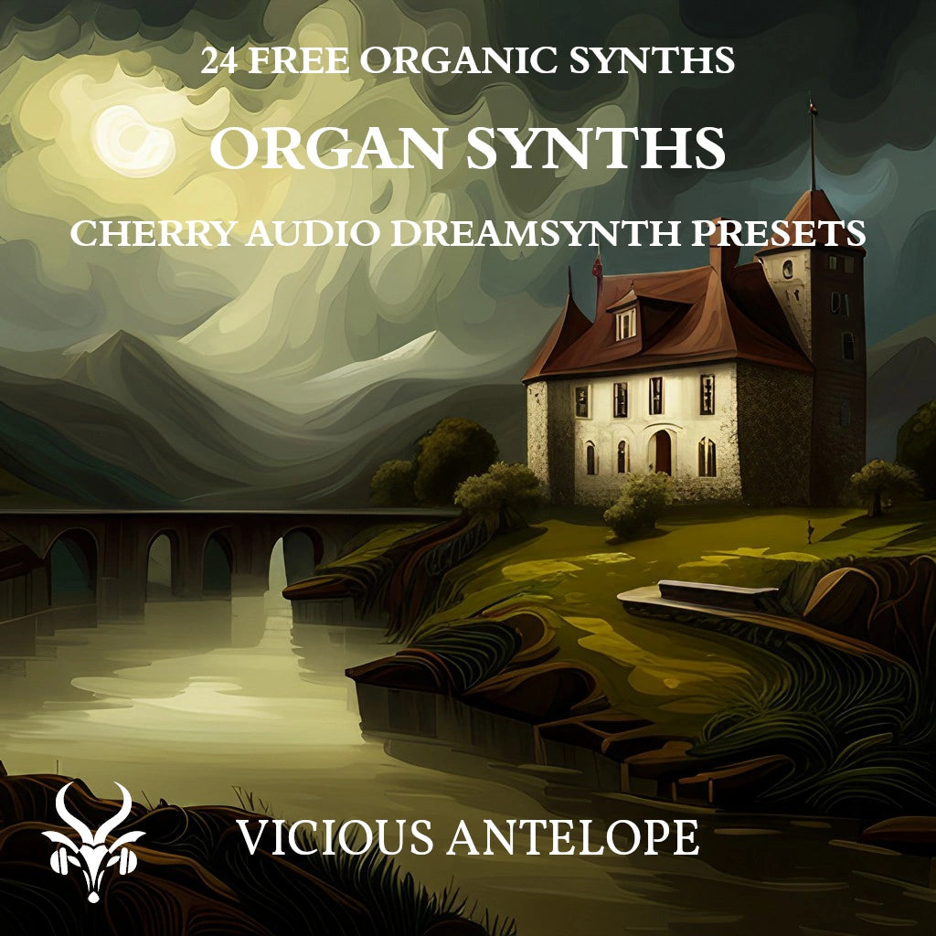 Organ Synths preset pack cover artwork for Cherry Audio – Vicious Antelope