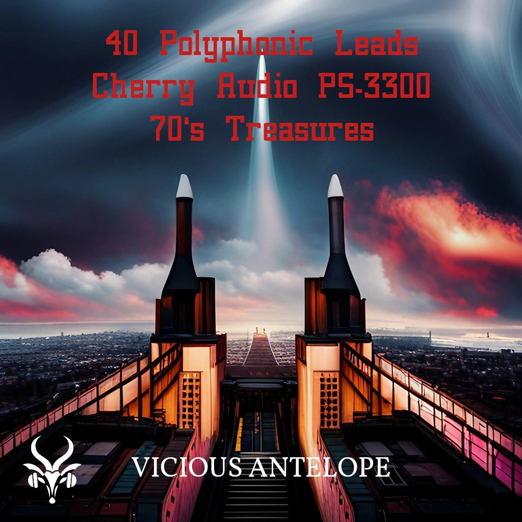 70's Treasures preset pack cover artwork for Cherry Audio – Vicious Antelope