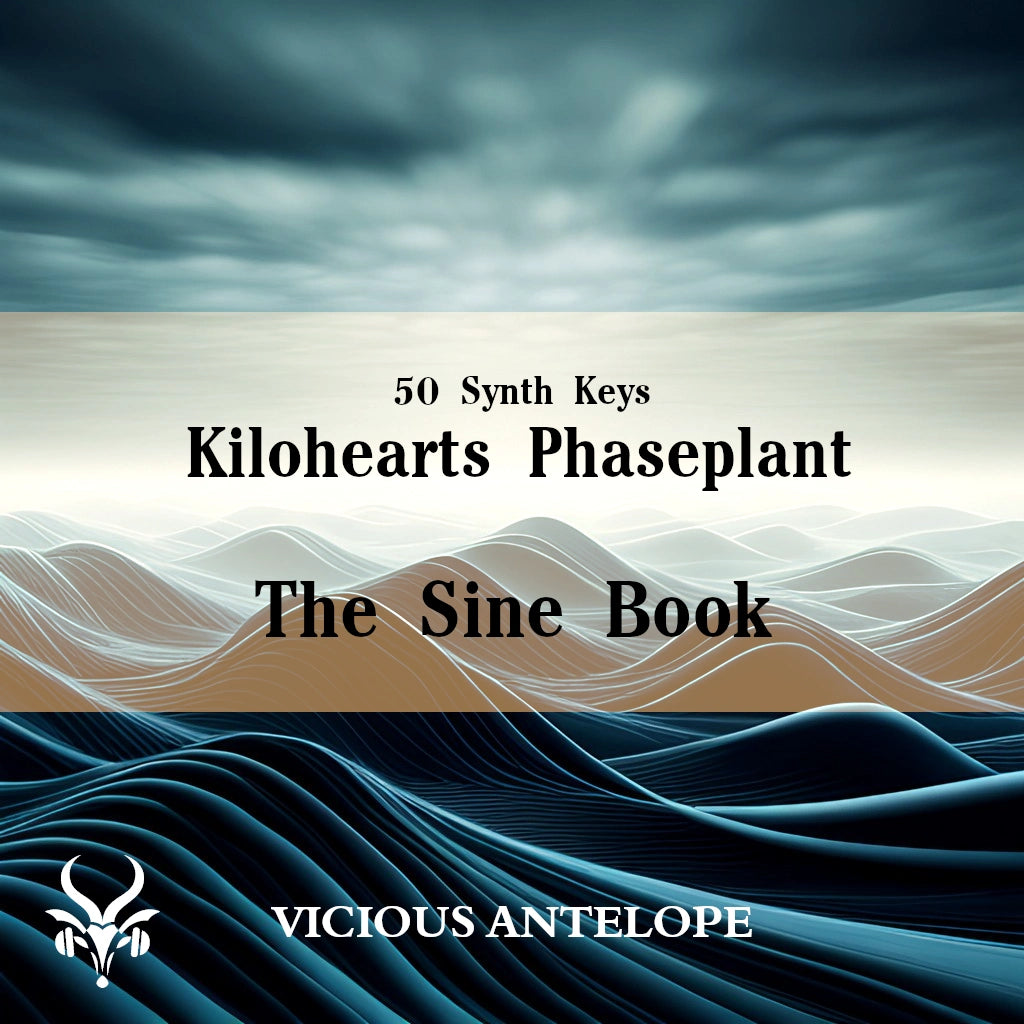 The Sine Book preset pack cover artwork for Phaseplant Kilohearts  – Vicious Antelope