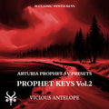 Prophet Keys Vol.2 preset pack cover artwork for Arturia – Vicious Antelope