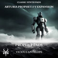 Prophet Pads preset pack cover artwork for Arturia – Vicious Antelope
