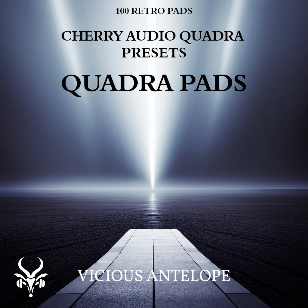 Quadra Pads preset pack cover artwork for Cherry Audio – Vicious Antelope