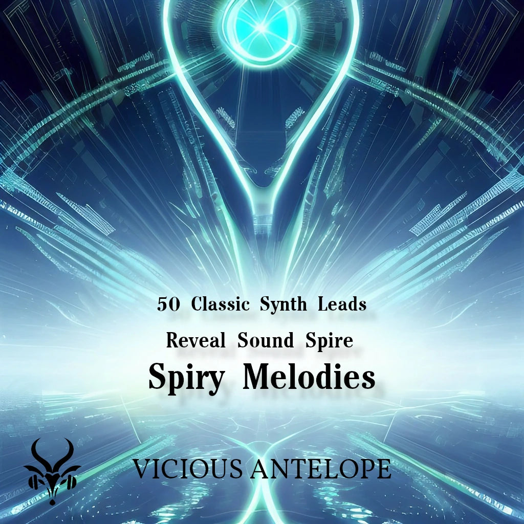 Spiry Melodies preset pack cover artwork for Reveal Sound Spire – Vicious Antelope
