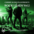 Rock leads Vol.2 preset pack cover artwork for Cherry Audio – Vicious Antelope