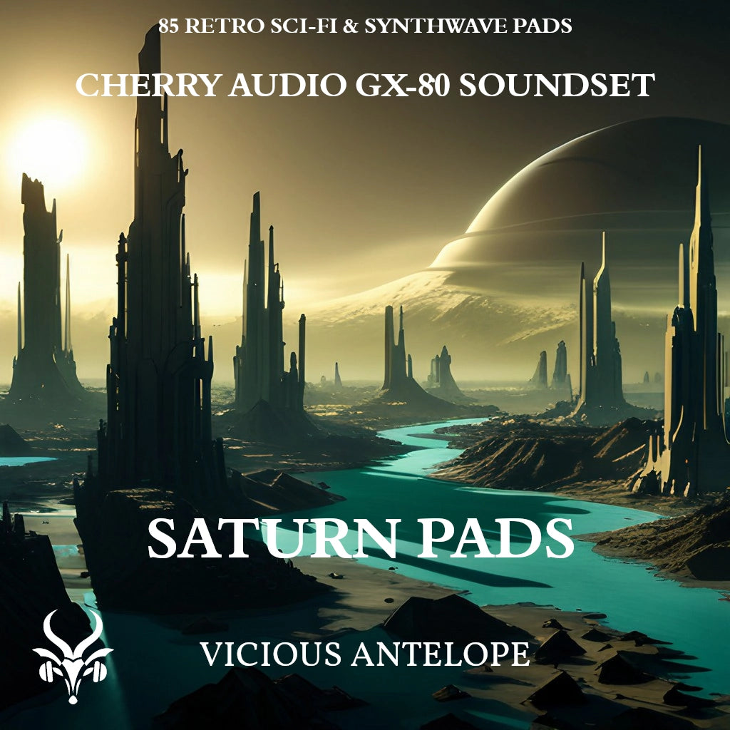 Saturn Pads preset pack cover artwork for Cherry Audio GX-80 – Vicious Antelope