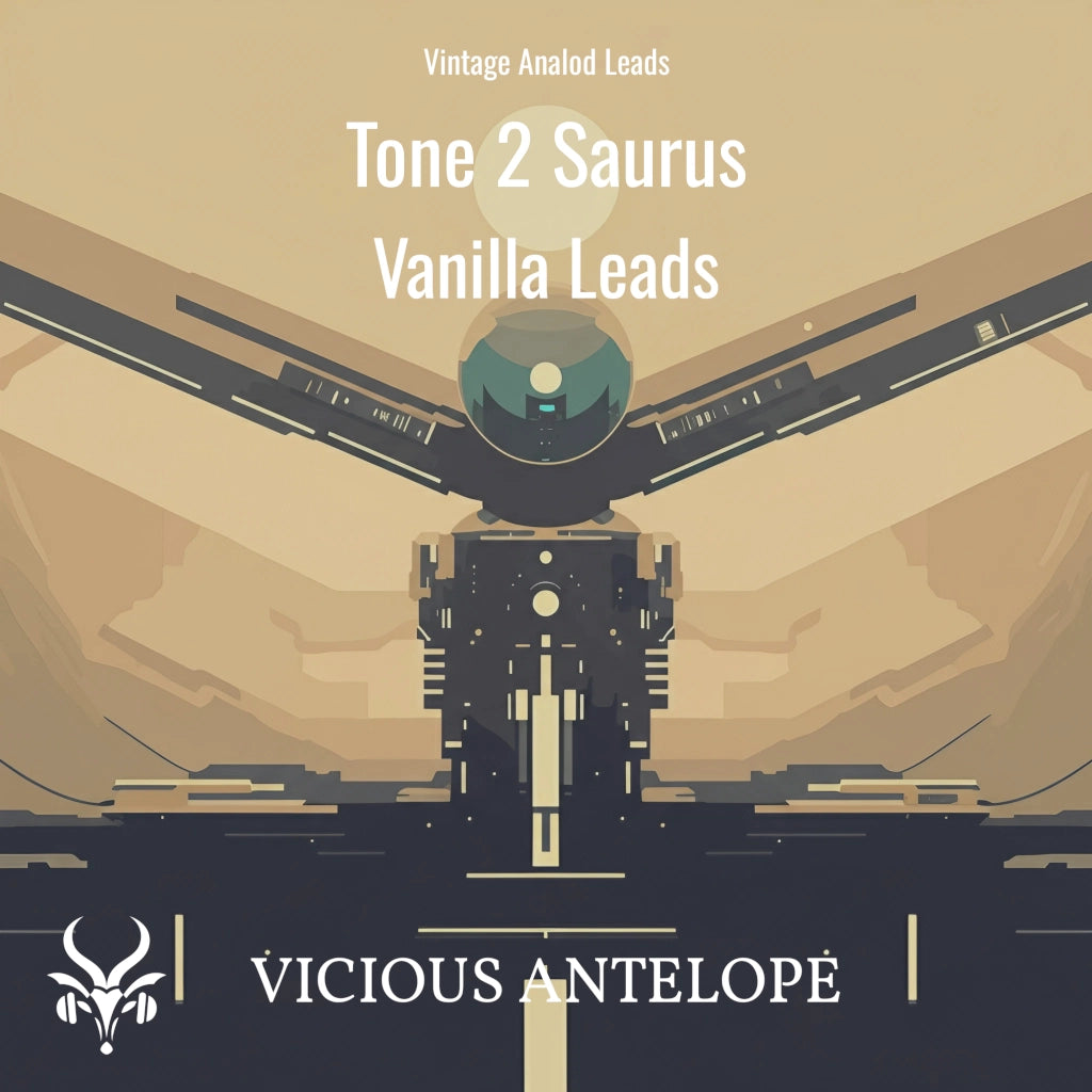 Vanilla Leads preset pack cover artwork for Tone 2 Saurus – Vicious Antelope