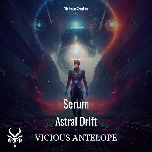 Astral Drift preset pack cover artwork for Serum 2 – Vicious Antelope