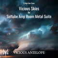 Vicious Skies guitar pack cover artwork for Softube Amp Room – Vicious Antelope