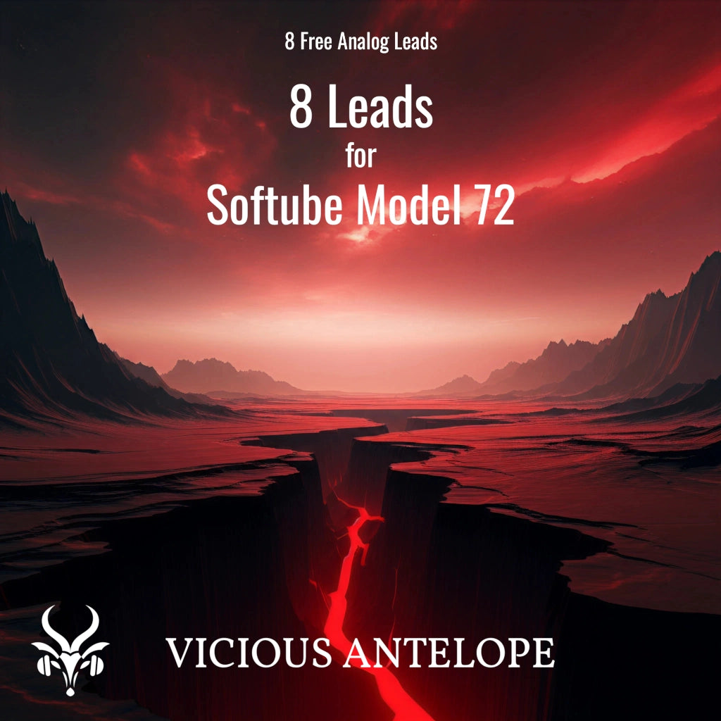 8 Leads preset pack cover artwork for Softube Model 72 – Vicious Antelope
