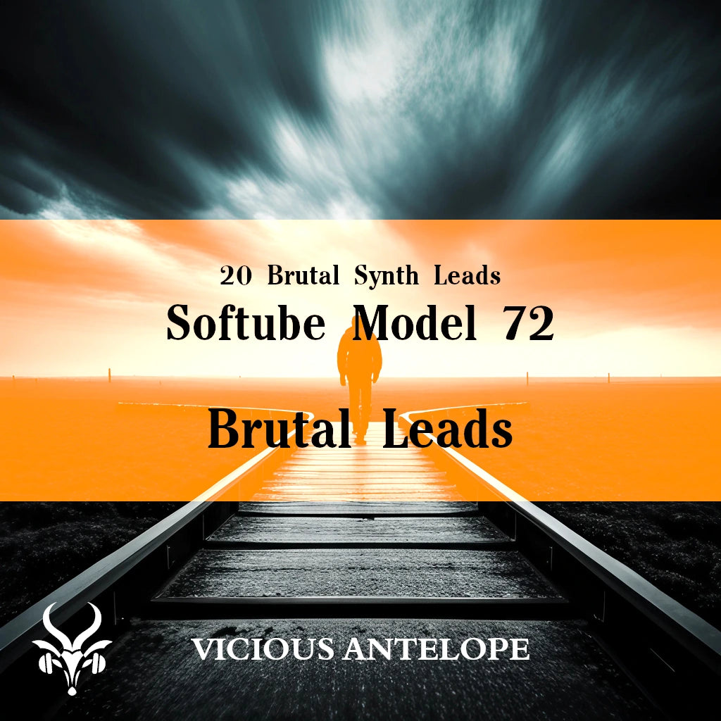 Brutal Leads preset pack cover artwork for Softube Model 72 – Vicious Antelope