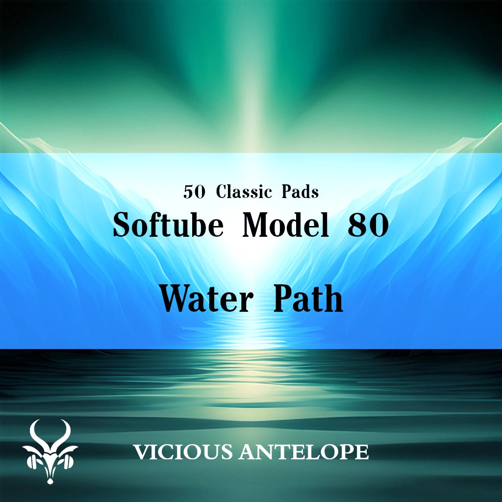 Water Path preset pack cover artwork for Softube Model 80 – Vicious Antelope