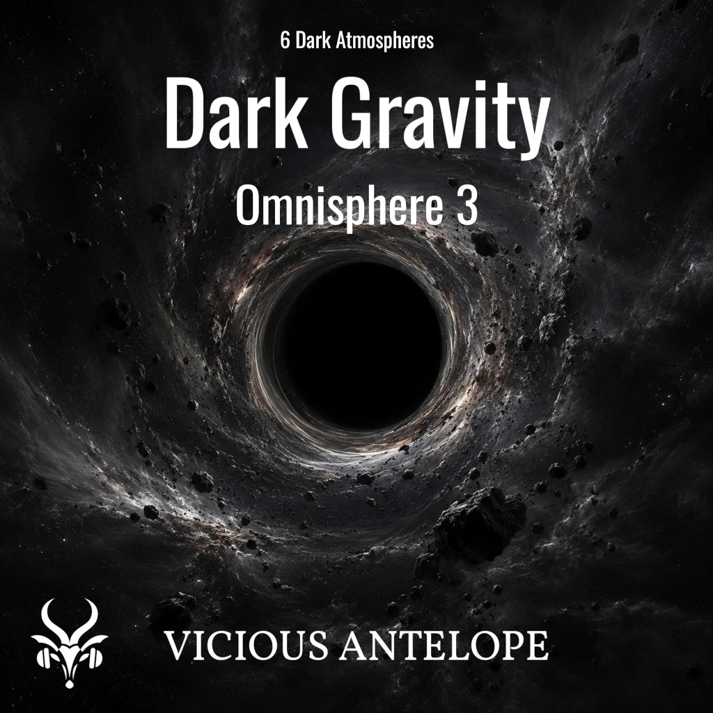 Dark Gravity free Omnisphere 3 cinematic drone presets artwork