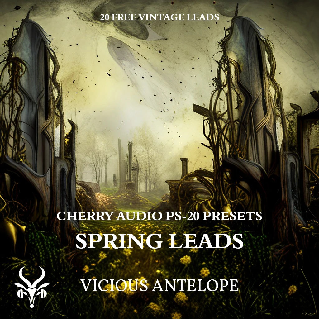 Spring Leads preset pack cover artwork for Cherry Audio – Vicious Antelope