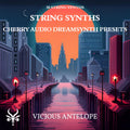 String Synths preset pack cover artwork for Cherry Audio – Vicious Antelope