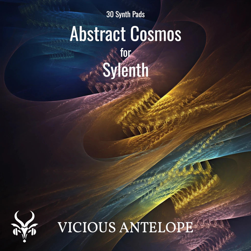 Abstract Cosmos preset pack cover artwork for Sylenth Lennar Digital – Vicious Antelope