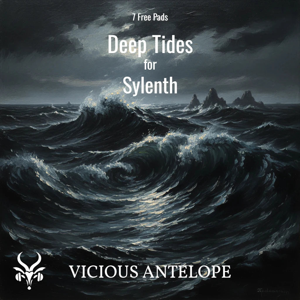 Deep Tides preset pack cover artwork for Sylenth Lennar Digital – Vicious Antelope