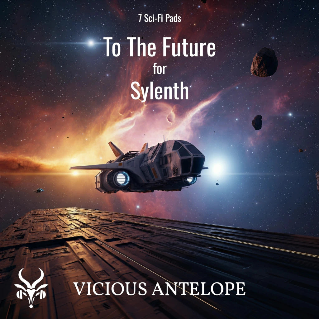 To The Future preset pack cover artwork for Sylenth Lennar Digital – Vicious Antelope