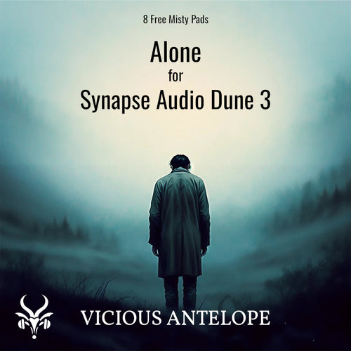 Alone preset library cover artwork for Dune 3 – Vicious Antelope