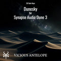 Dunesky preset library cover artwork for Dune 3 – Vicious Antelope