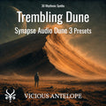 Dune 3 presets pack with rhythmic synth patterns and cinematic textures