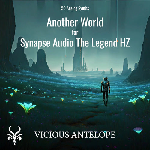 Another World preset pack cover artwork for Synapse Audio TheLegendHZ – Vicious Antelope