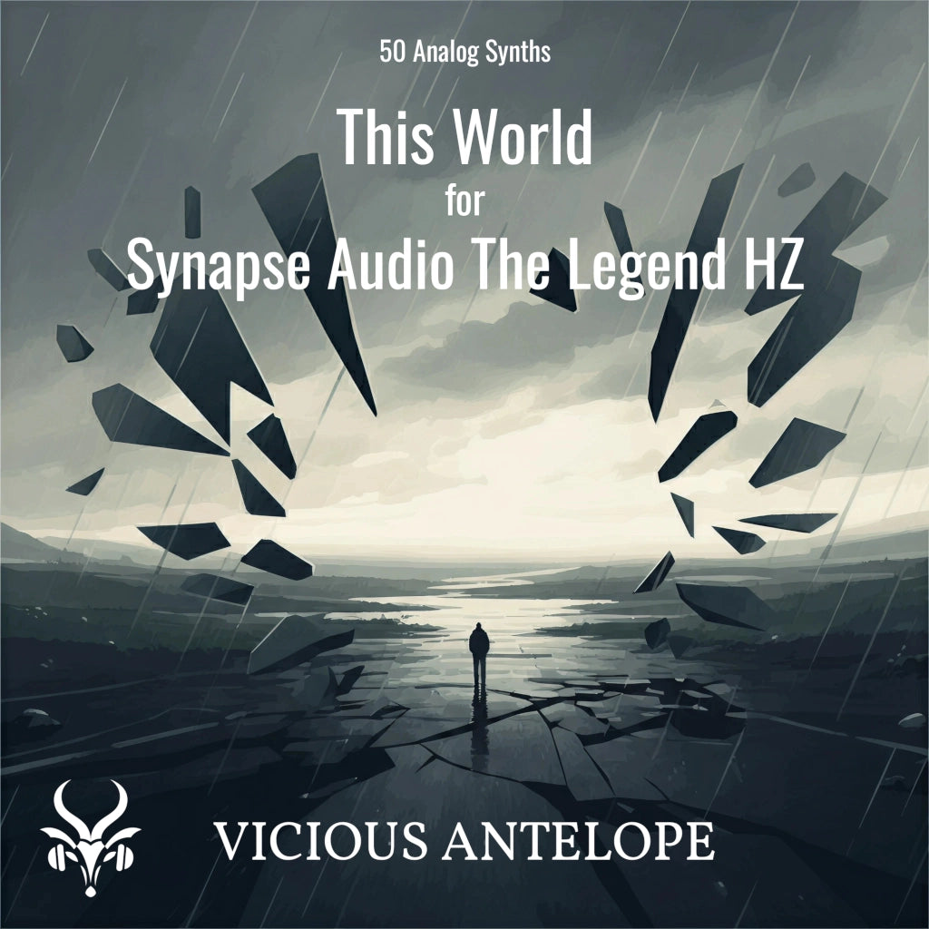 This World preset pack cover artwork for Synapse Audio TheLegend HZ – Vicious Antelope