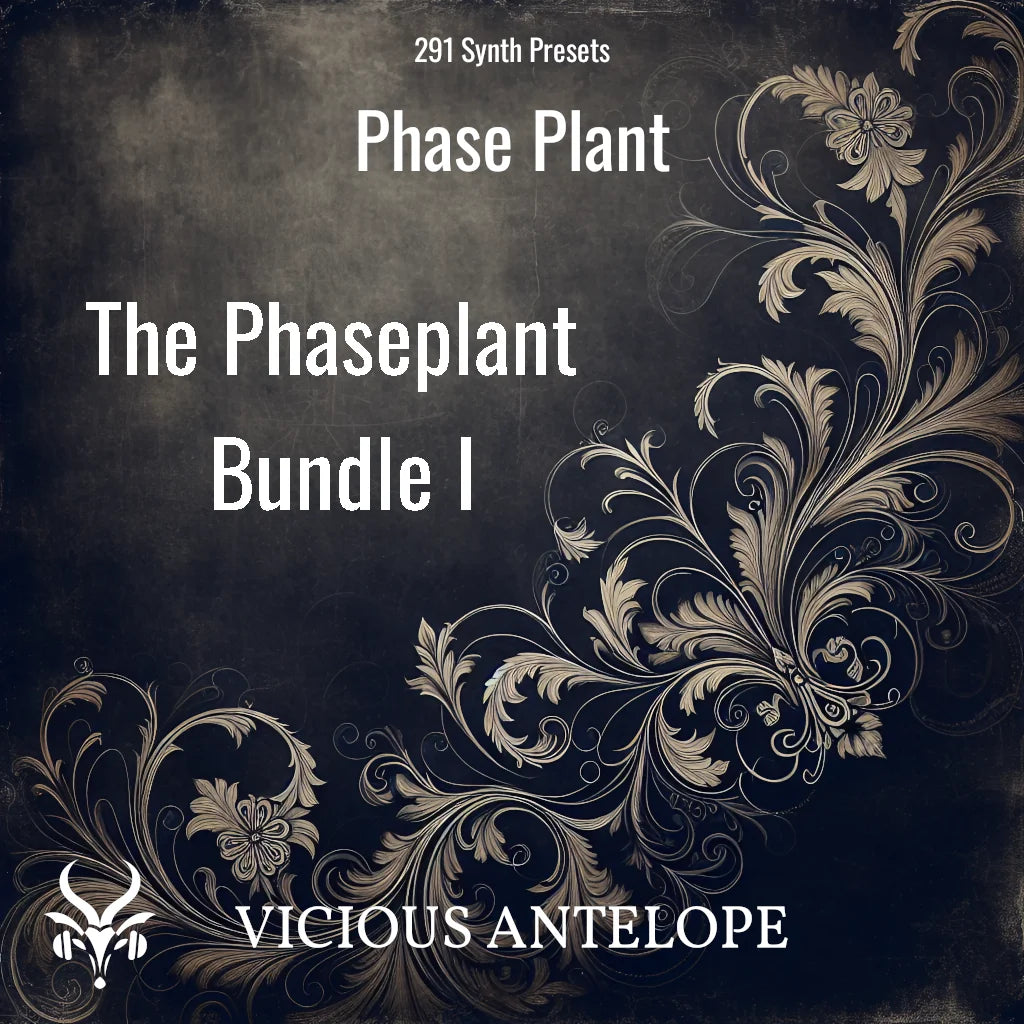 The Phaseplant Bundle I preset pack cover artwork for Phaseplant Kilohearts  – Vicious Antelope