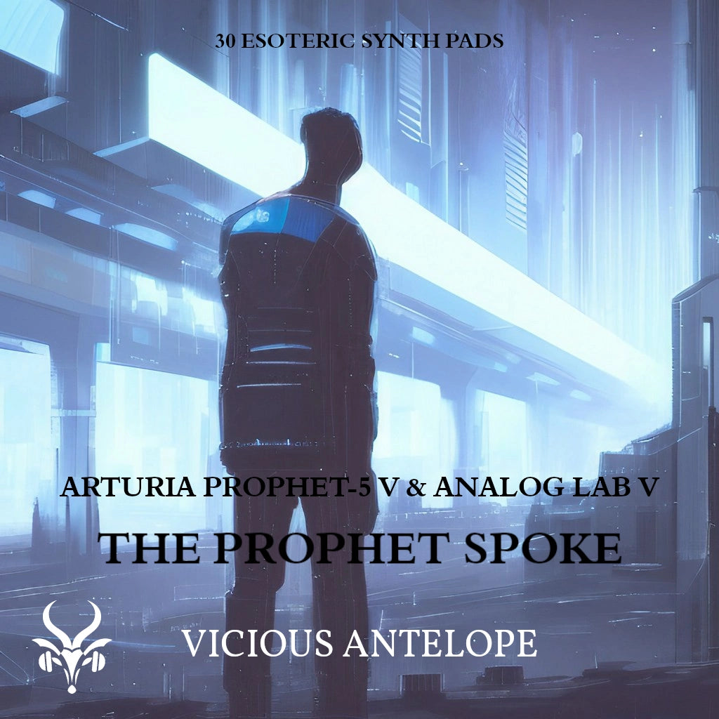 The Prophet Spoke preset pack cover artwork for Arturia – Vicious Antelope