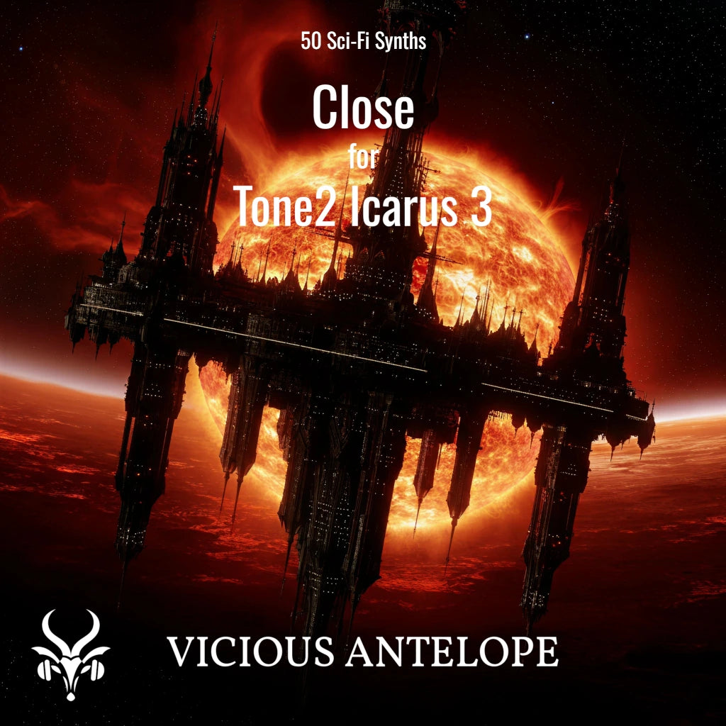 Close preset pack cover artwork for Tone2 Icarus – Vicious Antelope