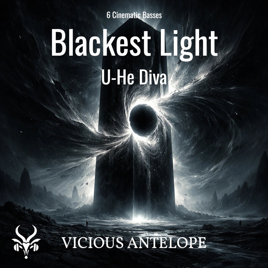 Dark cinematic analog bass presets for U-He Diva with sci-fi atmosphere