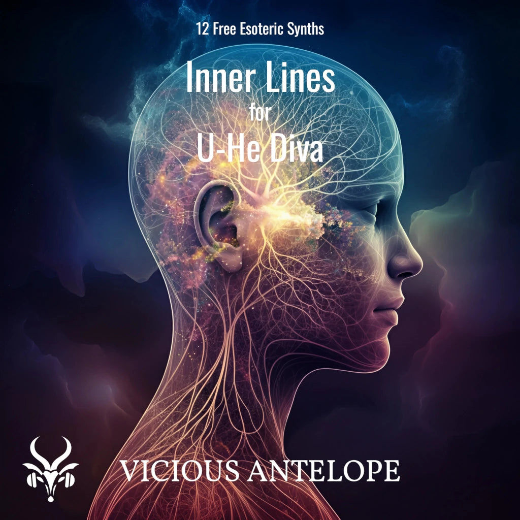 Inner Lines preset pack cover artwork for U-He Diva – Vicious Antelope