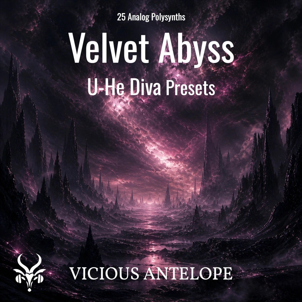 Dark cinematic analog-style synth presets for U-He Diva plugin