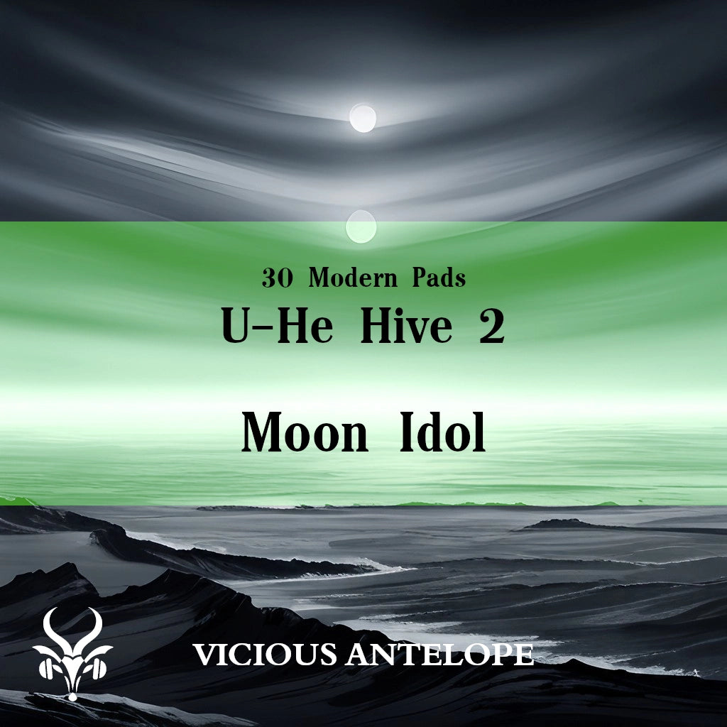 Moon Idol preset pack cover artwork for U-He Hive – Vicious Antelope