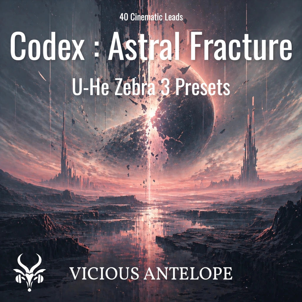 Codex-Astral Fracture Zebra 3 cinematic experimental lead presets with atmospheric wavetable textures