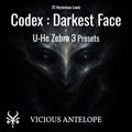 Dark atmospheric artwork for Codex Darkest Face Zebra 3 preset pack